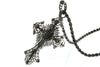 Bespoke filigree black cross pendant - 100% recycled sterling silver and black rhodium plating 2