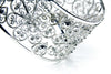 Filigree Rosette Bangle. White
