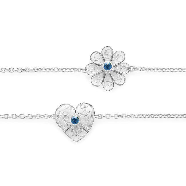 Filigree Friendship Bracelet, with Gemstone