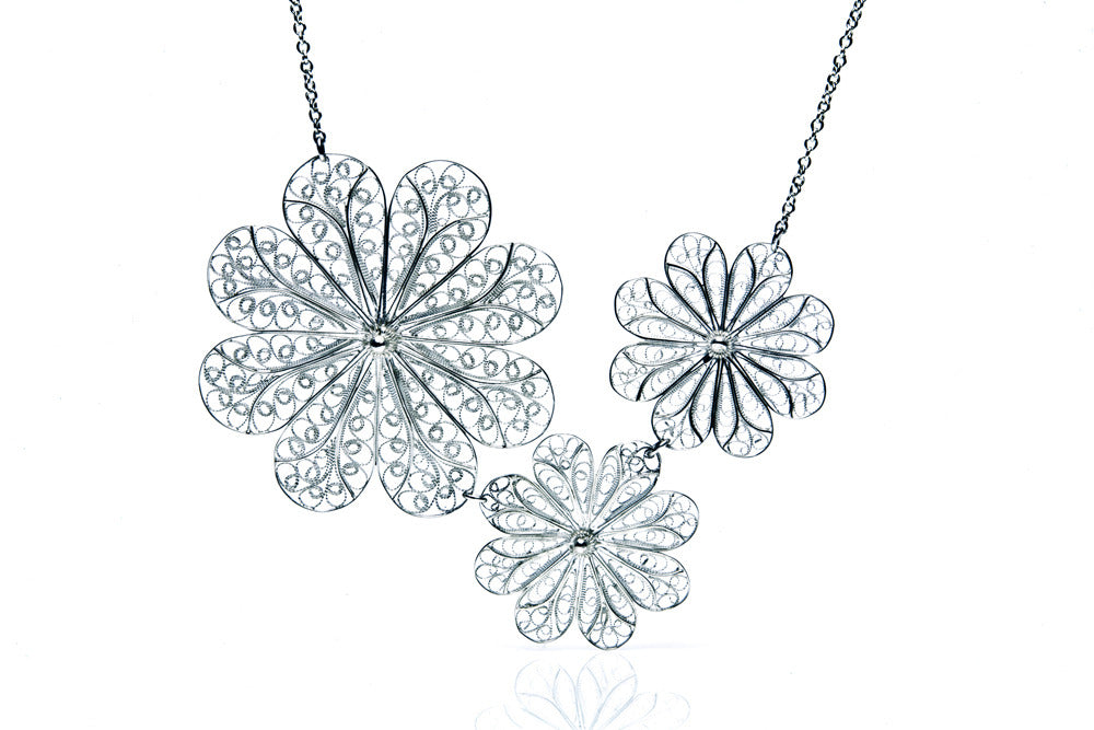 Filigree Rosette Necklace