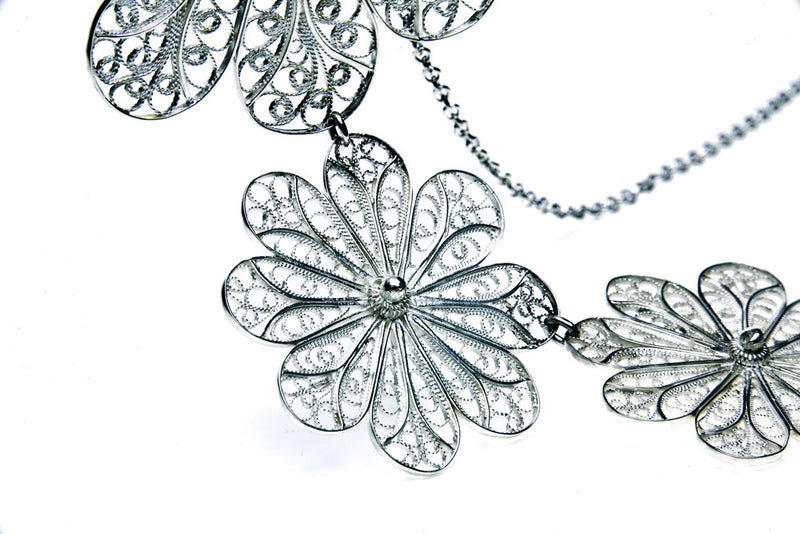 Filigree Rosette Necklace