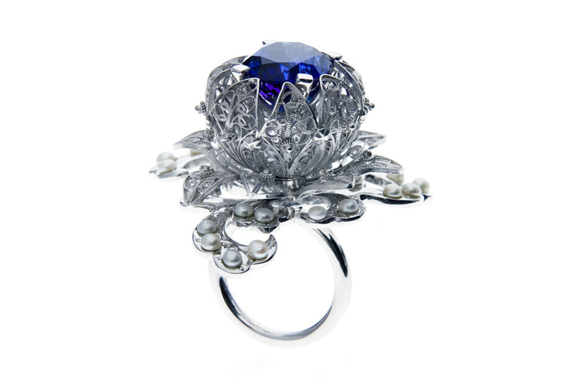 'Blossom' Tanzanite Cocktail Ring