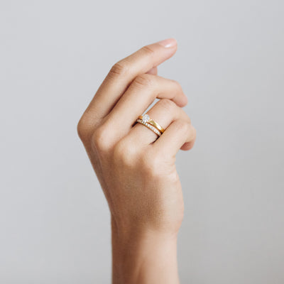 Aurora Ethical Diamond Engagement Ring, 18ct Fairtrade Gold