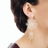 Filigree Rosette Chandelier Earrings