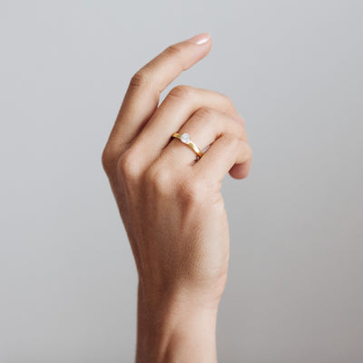 Aurora Ethical Diamond Engagement Ring, 18ct Fairtrade Gold