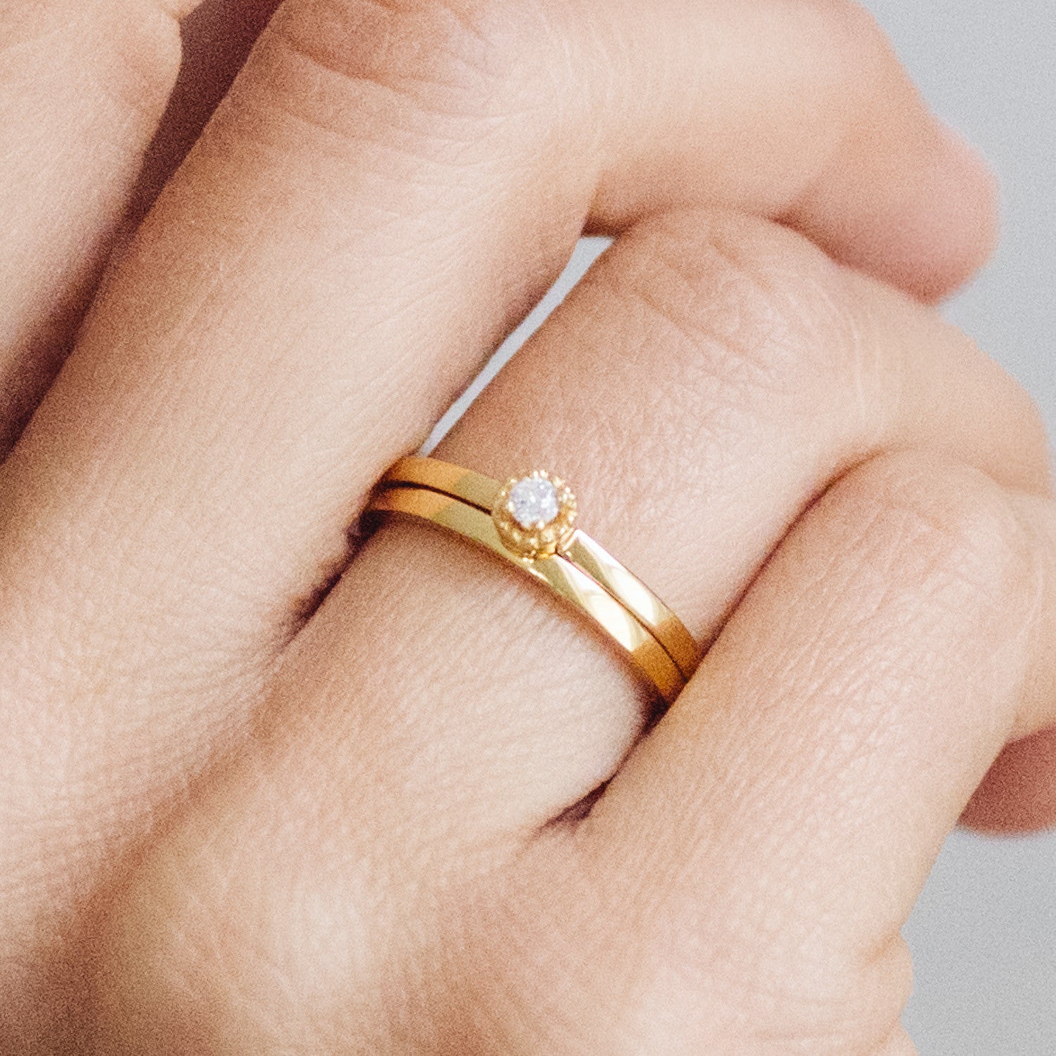 Serenity Ethical Diamond Gold Engagement Ring