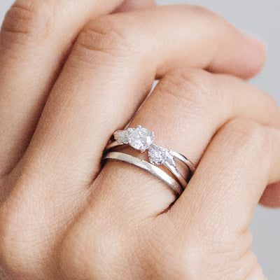Foliage Ethical Diamond Platinum Engagement Ring