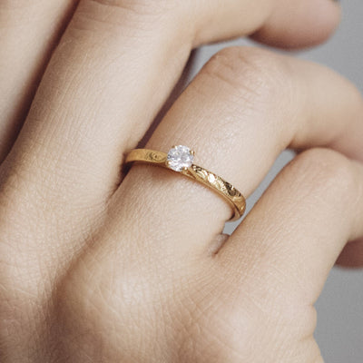 Athena Ethical Diamond Gold Engagement Ring