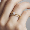 Cherish Half Diamond Ethical Gold Eternity Wedding Ring, 18ct Fairtrade Gold 11