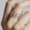 Filigree Enchanting Clover Ring in Yellow Gold - Arabel Lebrusan