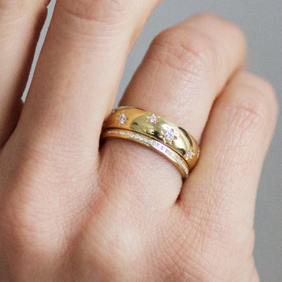 Promise Full Diamond Ethical Gold Eternity Wedding Ring 9