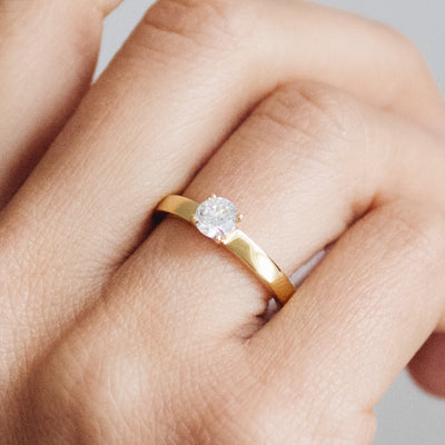 Aurora Ethical Diamond Engagement Ring, 18ct Fairtrade Gold