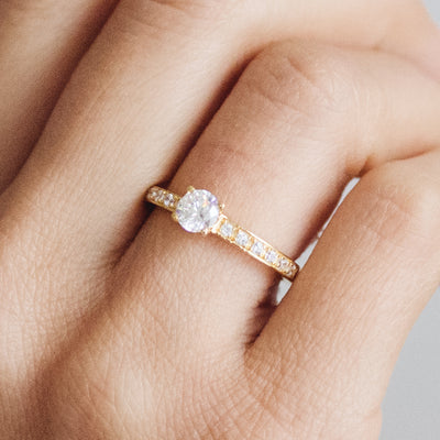 Aurora Borealis Ethical Diamond Platinum Engagement Ring