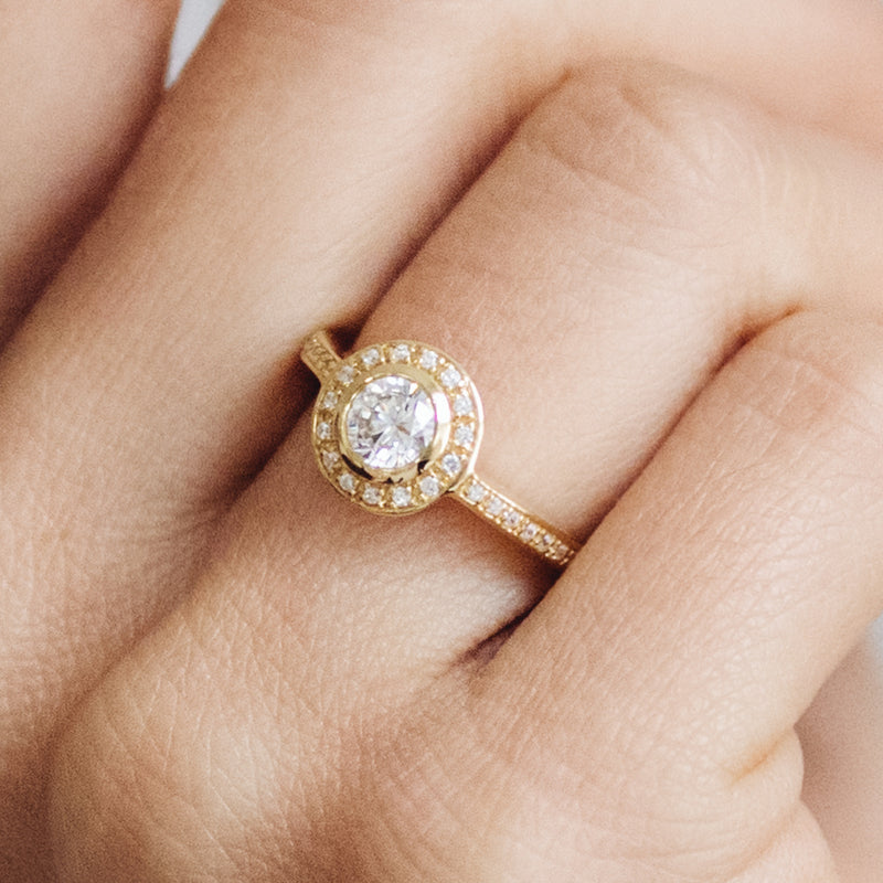 Efflorescence Ethical Diamond Engagement Ring, 18ct Fairtrade Gold - Arabel Lebrusan