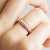 Altair Sapphire Ethical Gold Half Eternity Ring